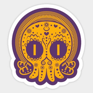 Octoskull of the dead Sticker